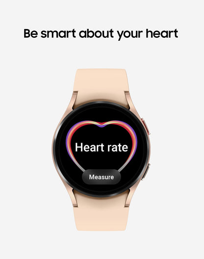 SAMSUNG Galaxy Watch 4 40mm Smartwatch with ECG Monitor Tracker for Health, Fitness, Running, Sleep Cycles, GPS Fall Detection, Bluetooth, US Version, SM-R860NZDAXAA, Pink Gold