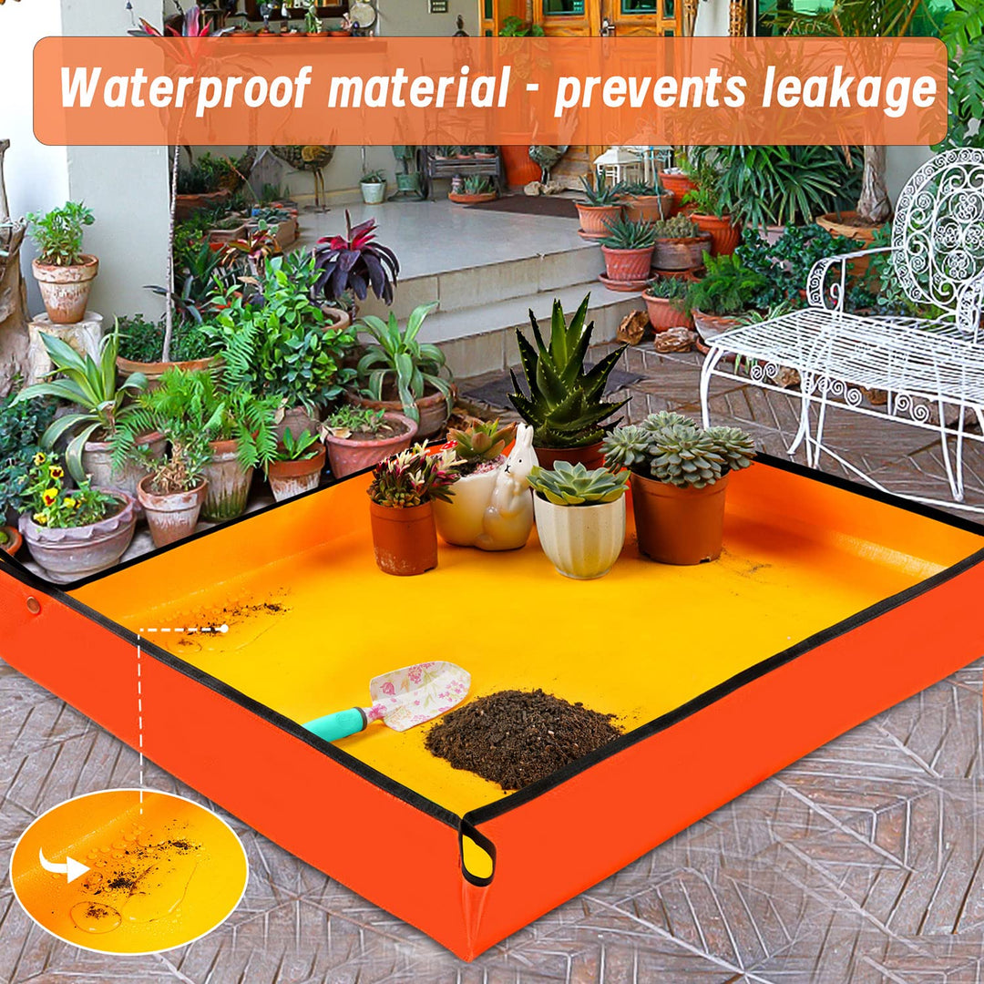Large Repotting Mat for House Plants Transplanting and Potting Soil Mess Control, Unique Gardening Gifts for Women & Men Mom Birthday Gift Plant Lover Gifts Plant Lady Gifts